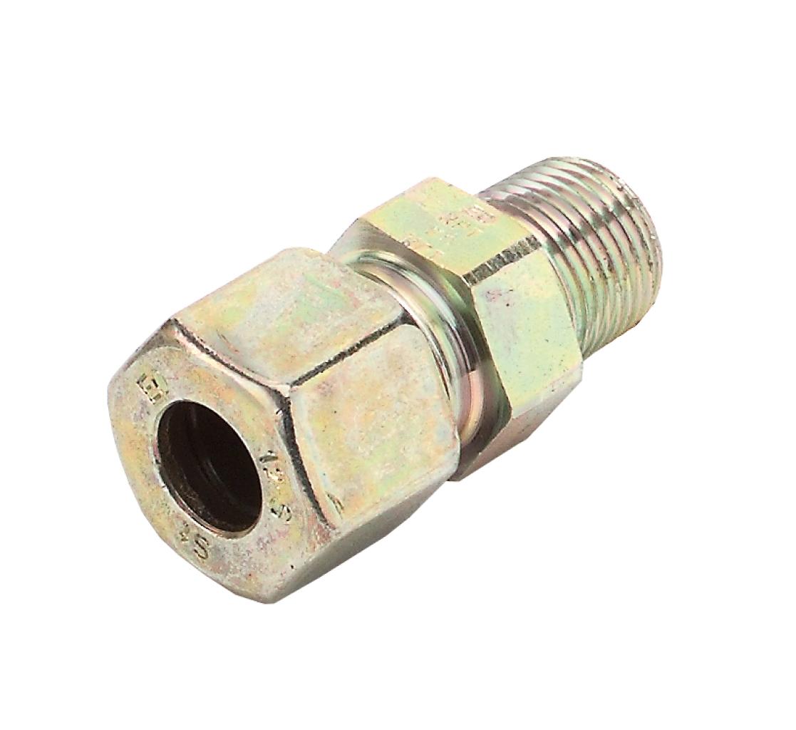 Pipe Connector, Straight - 3/8"NPT EXT.