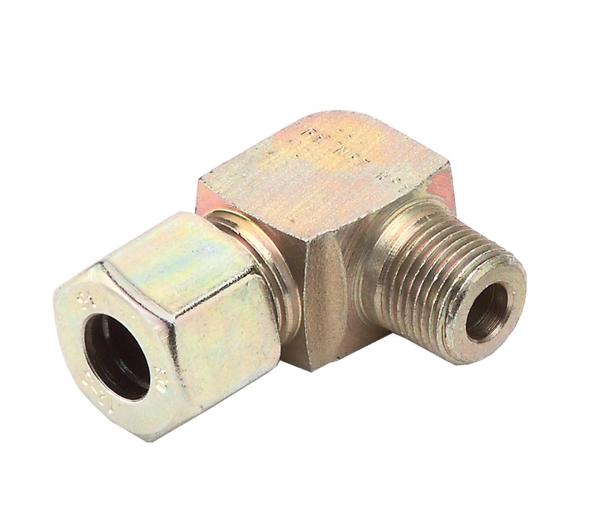 Pipe Connector, 90 Degrees, 3/8"NPT EXT.